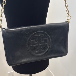 Tory Burch Clutch/Black Chain Shoulder Bag